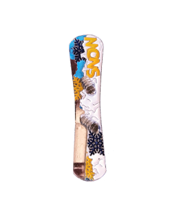 Metallmagnete Winter Snowboard mit Schleife 6cm