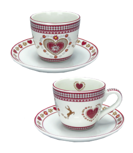 Porzellan Espresso Tasse Landhausdesign
