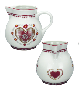 Porzellan Milchkanne Landhausdesign 8cmx7cm