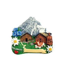 Calamita con paesaggio alpino Dolomiti da personalizzare