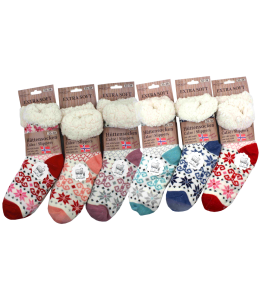 Hüttensocken ABS Extra Soft 35-38 6 farben sort.