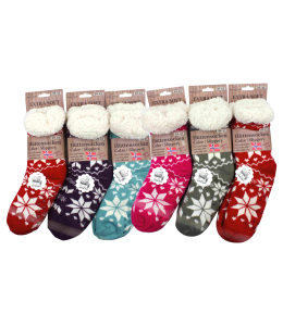 Hüttensocken ABS Extra Soft 39-42 6 farben sort.