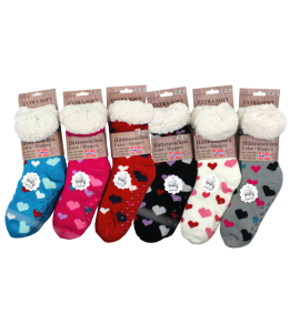 Hüttensocken ABS Extra Soft 39-42 6 farben sort.