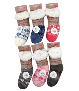 Hüttensocken Kinder ABS Extra Soft 22-26 6 farben sort.