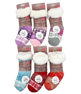 Hüttensocken Kinder ABS Extra Soft 22-26 6 farben sort.