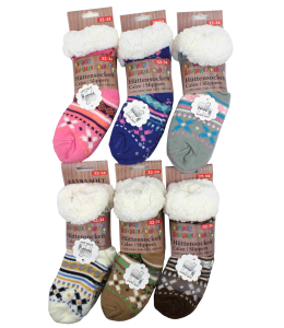 Hüttensocken Kinder ABS Extra Soft 22-26 6 farben sort.