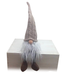 Glückswichtel 37cm Boy Hängefüsse " Braun "