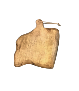 Rustikales Holz Speckbrett 30x20x2,5cm