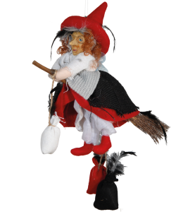 Strega in porcellana rossa 49 cm