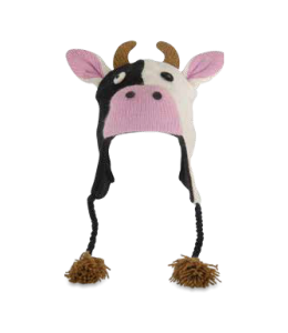 Tiermützen Kuh Wolle