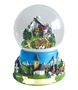 Souvenir Schneekugel Sommerlandschaft 80mm
