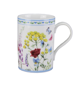 Porzellan Tasse Kräuter & Blumen