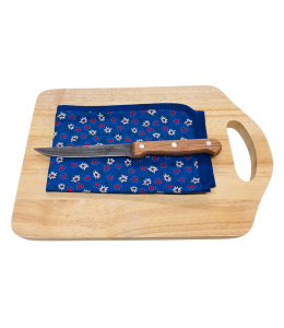 Speckbrettl 29,5x20xcm Set Messer Serviette