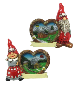 Souvenir Magnet Sommer Glückswichtel mit Herz 2 sortiert