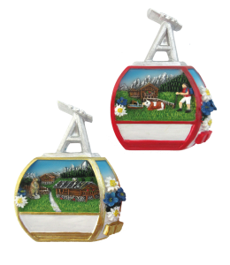 Souvenir Magnet Sommer Seilbahn 2fach sortiert