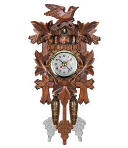 Kuckucksuhr mit Uhrwerk und Pendel 115x225x50mm