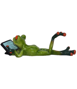 "Happy Frogs" 19x6 cm mit Tablet