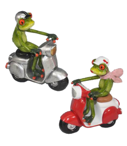"Happy Frogs" 16x15 cm auf Vespa 2 fach sortiert