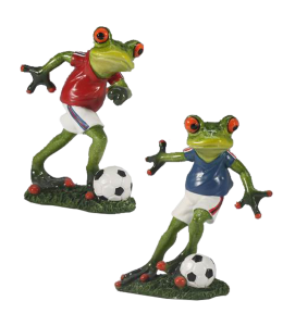 "Happy Frogs" 14x13 cm Fußballer 2 fach sortiert