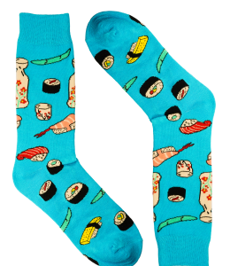 "Crazy Socks" One Size motivo sushi