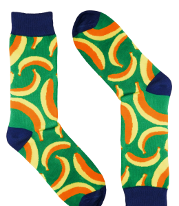 "Crazy Socks" One Size motivo banane