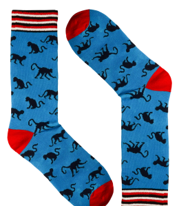 "Crazy Socks" One Size motivo scimmia