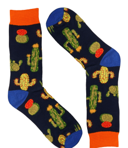 "Crazy Socks" One Size motivo cactus