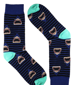 "Crazy Socks" One Size motivo squalo