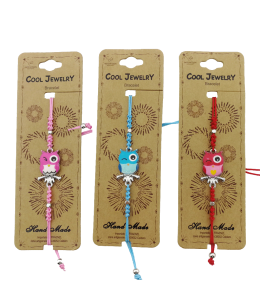 Cool Jewelry Bracelet Kids Eule 3 fach sort.