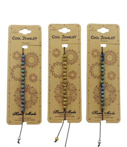 Cool Jewelry Bracelet bunte Hämatit-Perlen 3 fach sort.