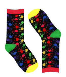 "Crazy Socks" Kids 5-7 Jahre Colored Hands Socks