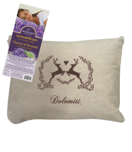 Lavendelkissen 21x26cm mit Druck Hirsch Design 3 pers.