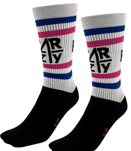 "Crazy Socks" Sport Compression Socks 38-43 Weiss"KING"