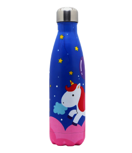 "Crazy Bottles" Thermo Trinkflasche 500ml UNICORN BLUE