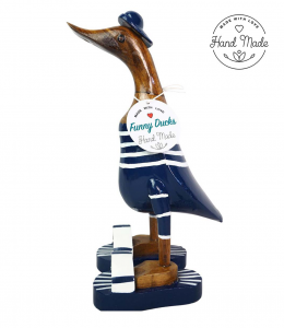 Funny Ducks aus Holz 25cm