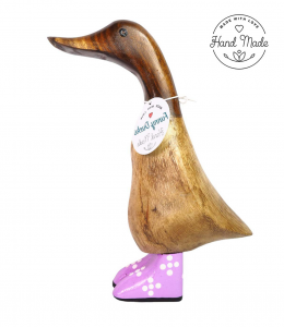 Funny Ducks aus Holz 25cm