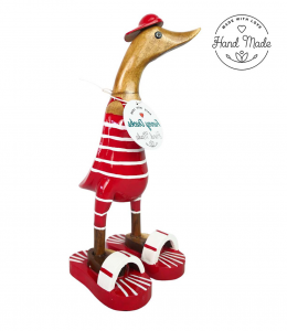Funny Ducks aus Holz 25cm