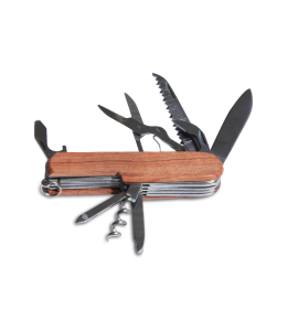 Taschenmesser Holzgriff 9 Funktionen