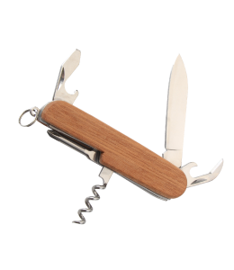 Taschenmesser Holzgriff 5 Funktionen