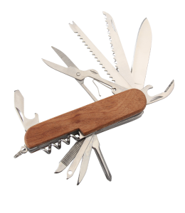 Taschenmesser Holzgriff 11 Funktionen