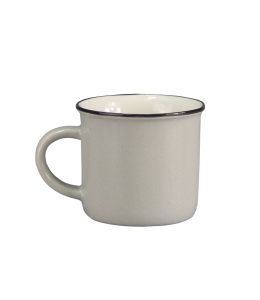 Espresso Tasse aus Porzellan 5,5cm grau
