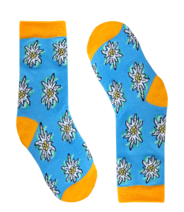 "Crazy Socks" Kids 5-7 Jahre Edelweiss hellblau Kids Socks