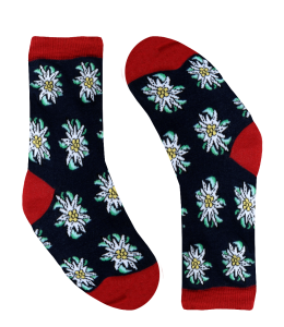 "Crazy Socks" Kids 5-7 Jahre Edelweiss dunkelblau Kids Socks