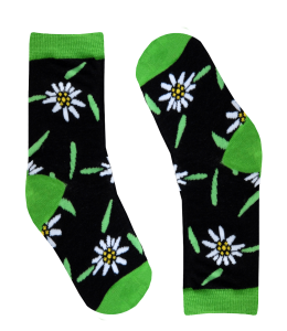"Crazy Socks" Kids 5-7 Jahre Edelweiss schwarz Kids Socks