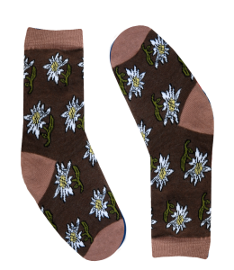 "Crazy Socks" Kids 5-7 Jahre Edelweiss braun Kids Socks