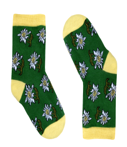 "Crazy Socks" Kids 5-7 Jahre Edelweiss grün Kids Socks