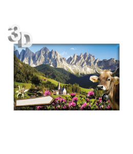 3D Magnete Sommer Landschaft & Schleife 8,4cm x 5cm