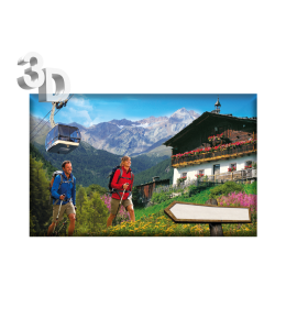 3D Magnete Sommer Landschaft & Schleife 8,4cm x 5cm