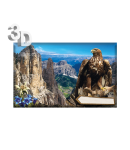 3D Magnete Sommer Landschaft & Schleife 8,4cm x 5cm
