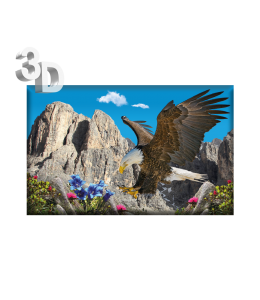 3D Magnete Sommer Landschaft & Schleife 8,4cm x 5cm